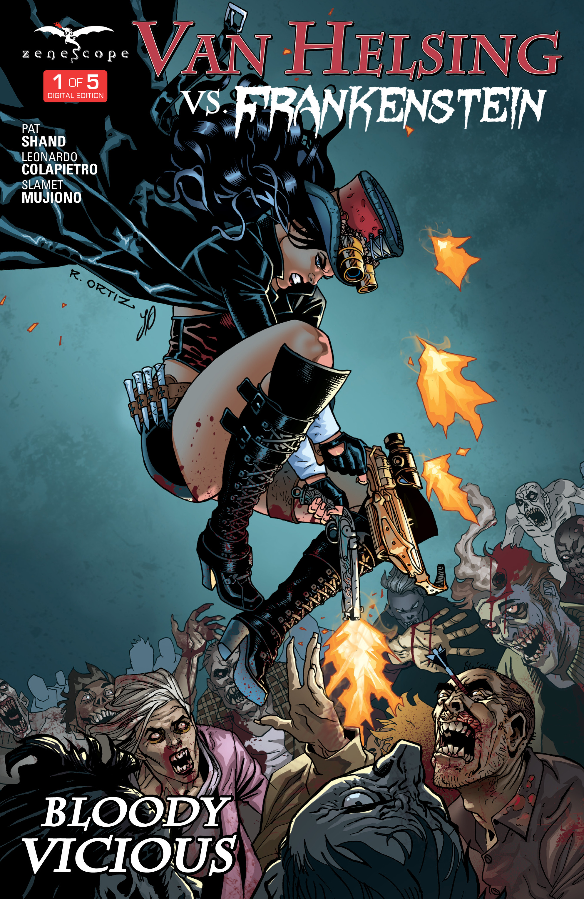 Read online Van Helsing vs Frankenstein comic -  Issue #1 - 1