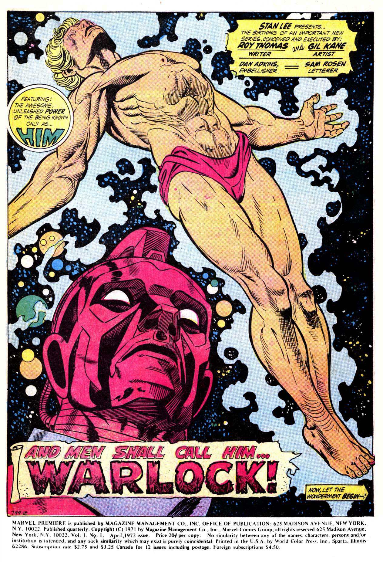 Read online Marvel Premiere comic -  Issue #1 - 2