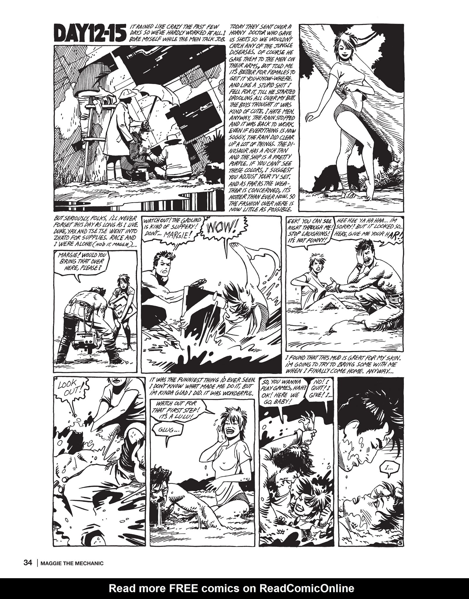 Read online Maggie the Mechanic: The Love & Rockets Library - Locas comic -  Issue # TPB (Part 1) - 34