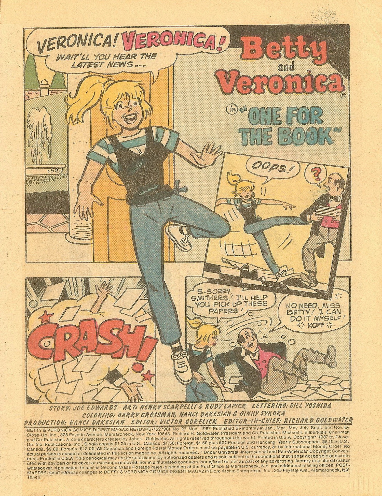 Read online Betty and Veronica Digest Magazine comic -  Issue #27 - 3