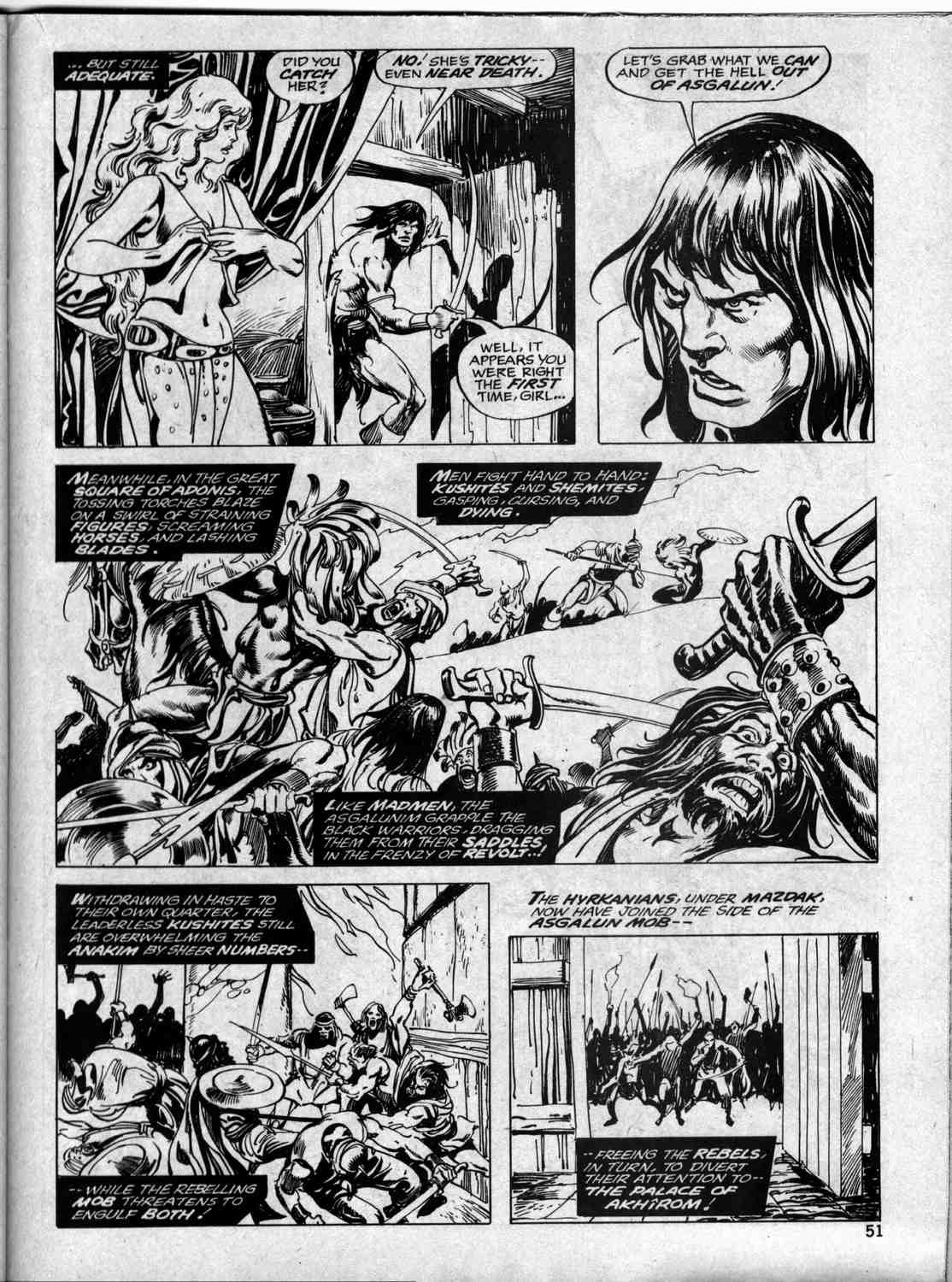 Read online The Savage Sword Of Conan comic -  Issue #36 - 51