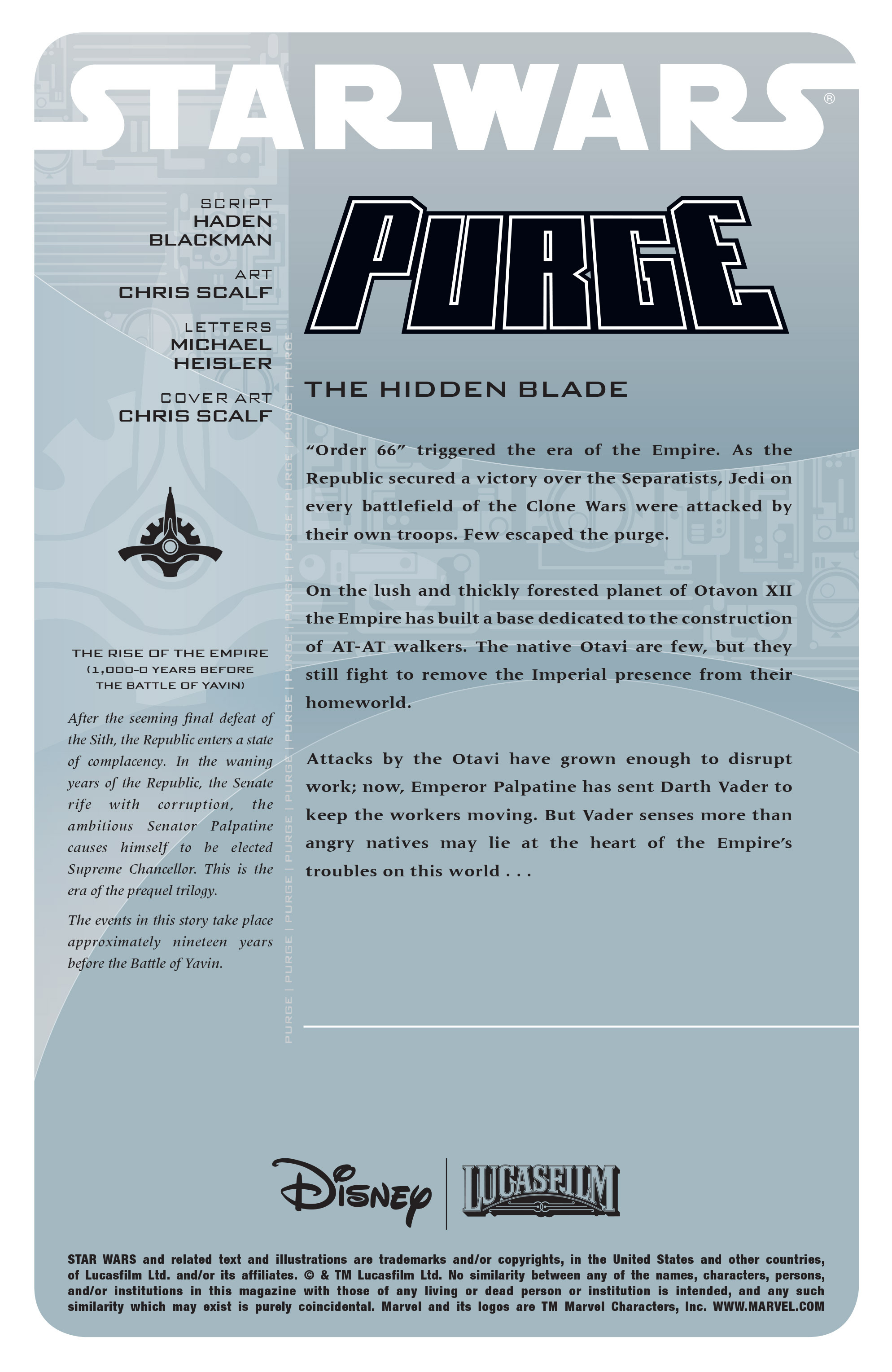 Read online Star Wars: Purge - The Hidden Blade comic -  Issue # Full - 2