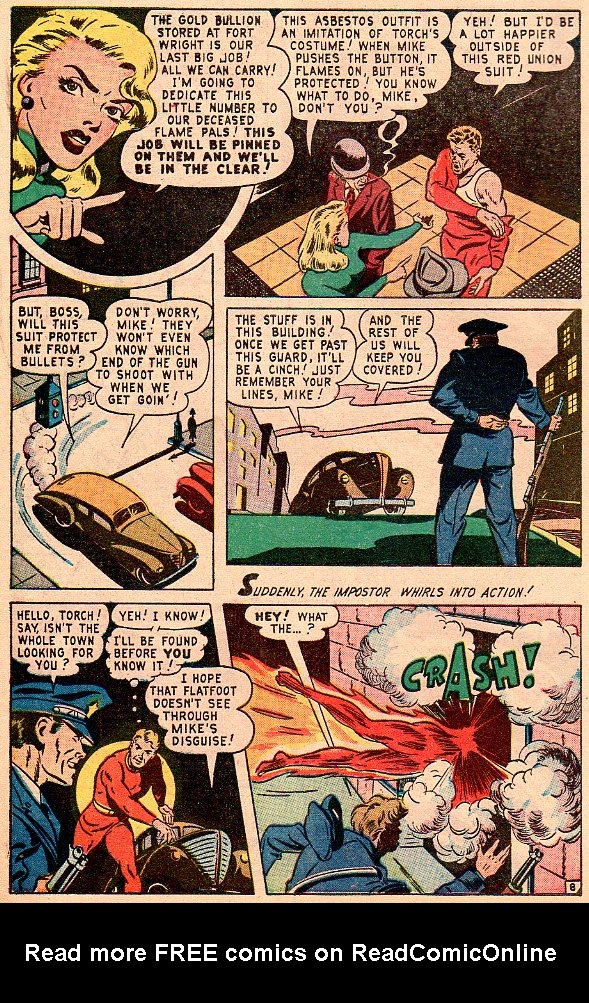 Read online The Human Torch (1940) comic -  Issue #27 - 9
