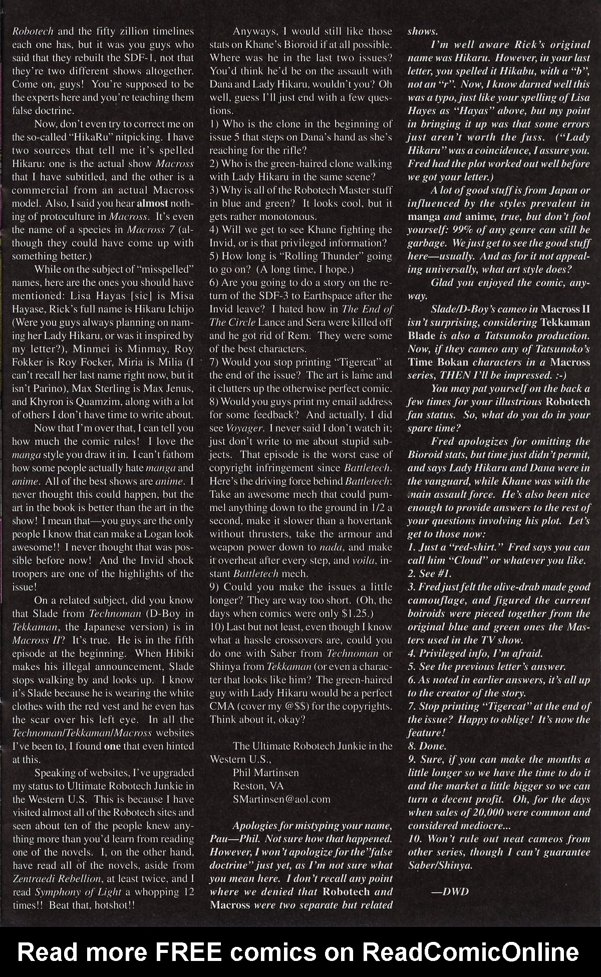 Read online Robotech (1997) comic -  Issue #9 - 23