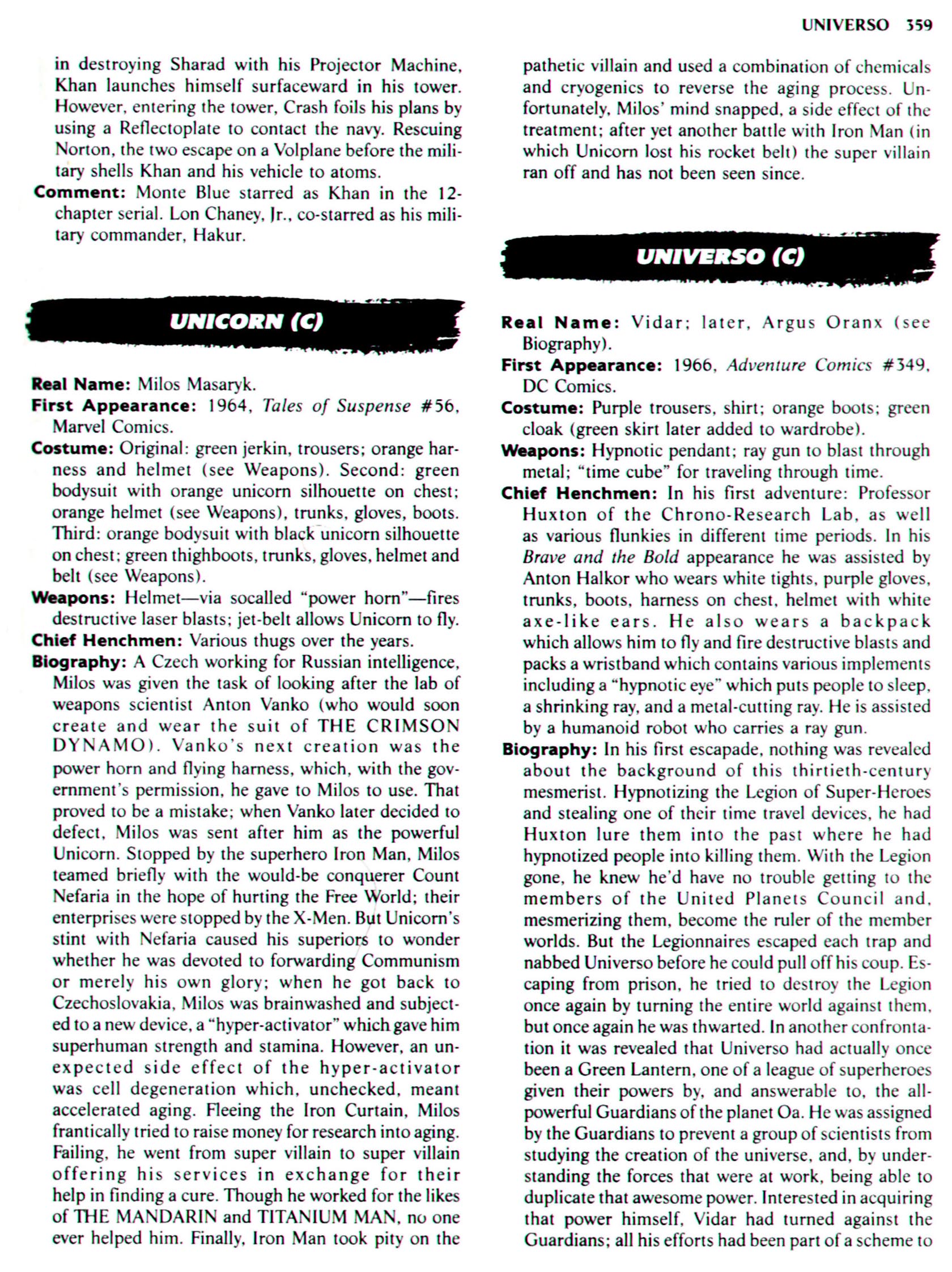 Read online The Encyclopedia of Super Villains comic -  Issue # TPB (Part 2) - 150