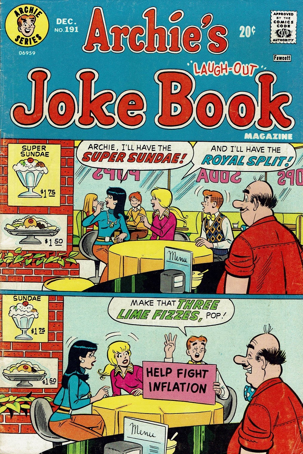 Archie's Joke Book Magazine issue 191 - Page 1