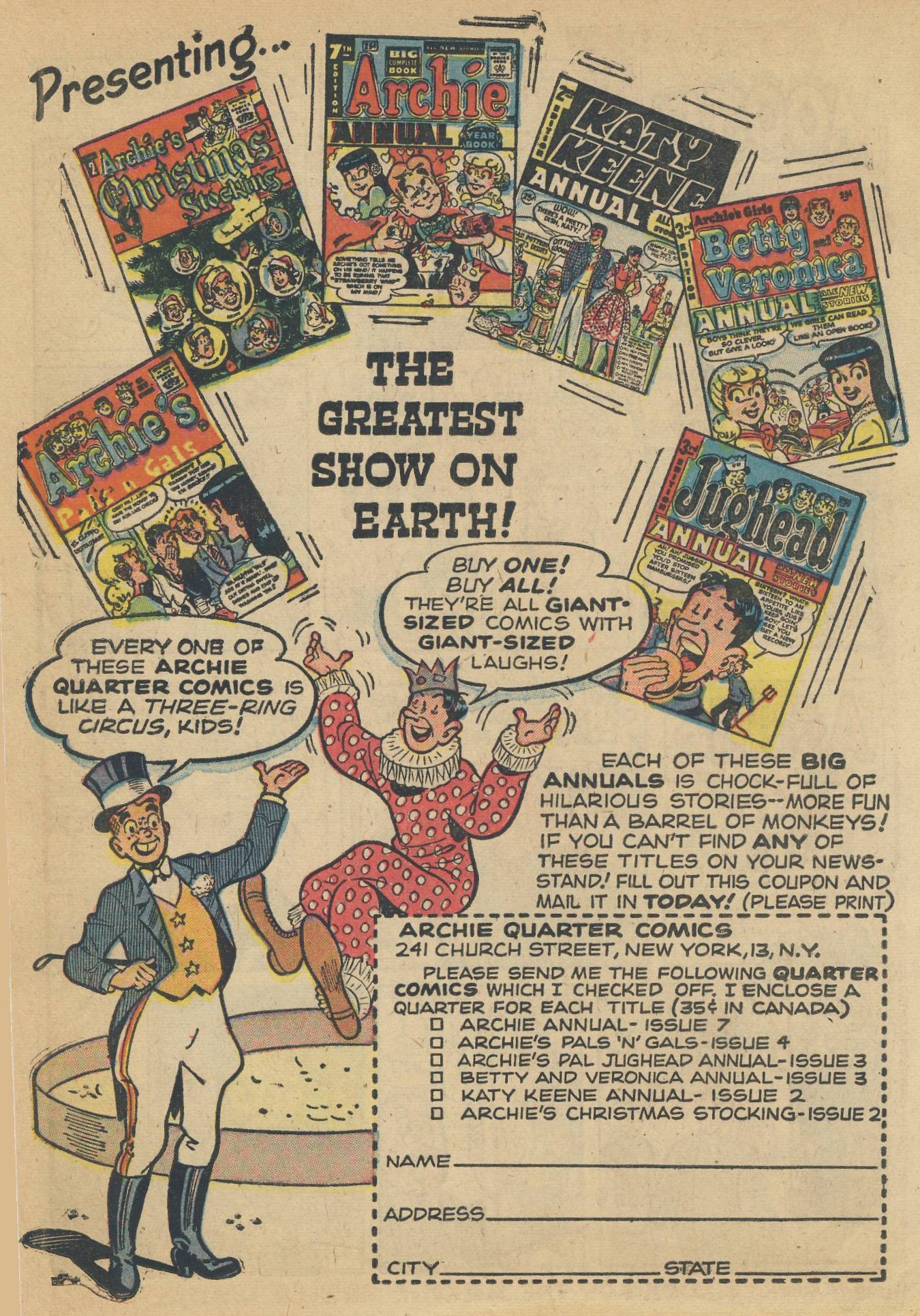 Read online Archie Giant Series Magazine comic -  Issue #2 - 59