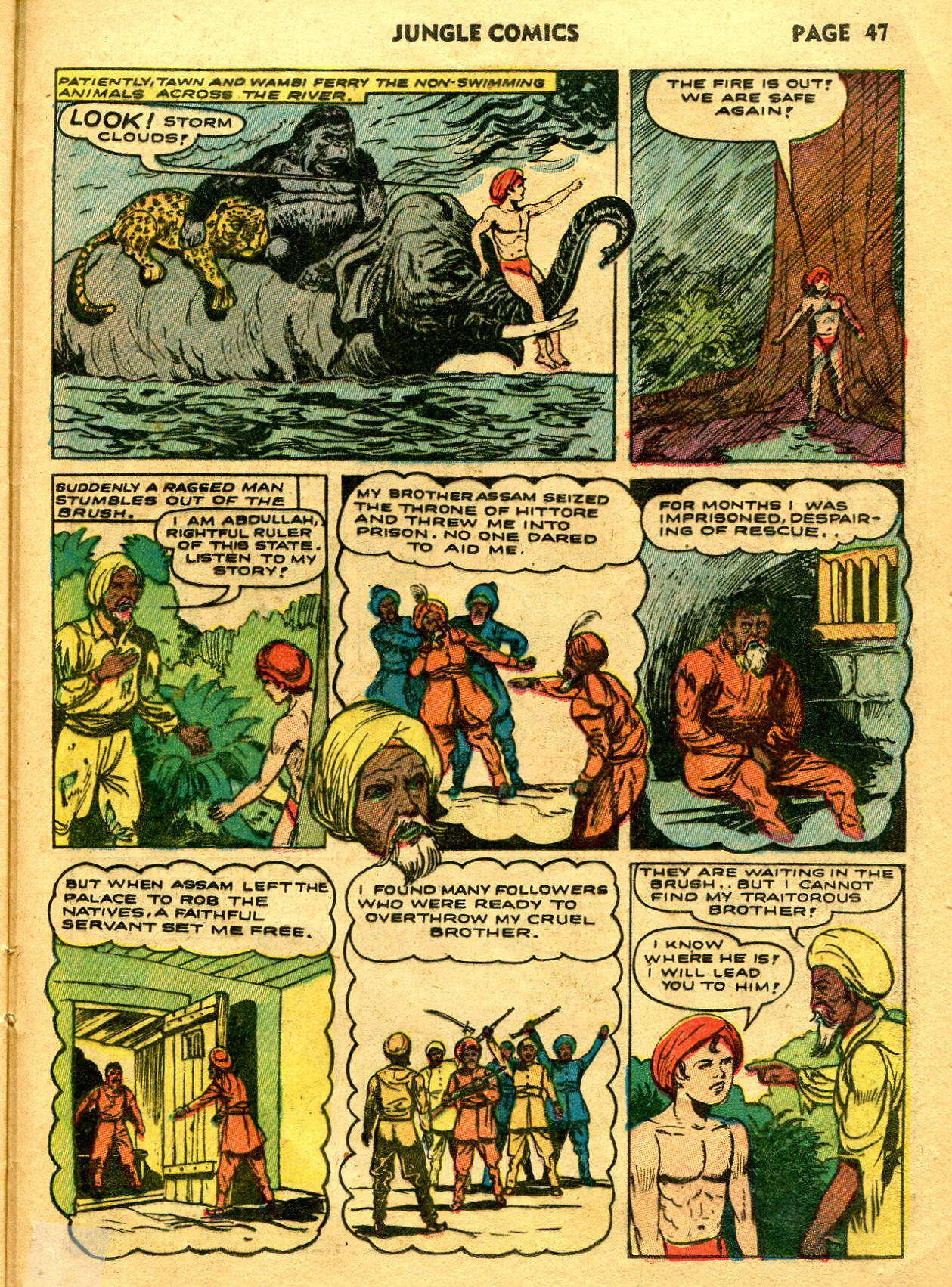 Read online Jungle Comics comic -  Issue #33 - 49