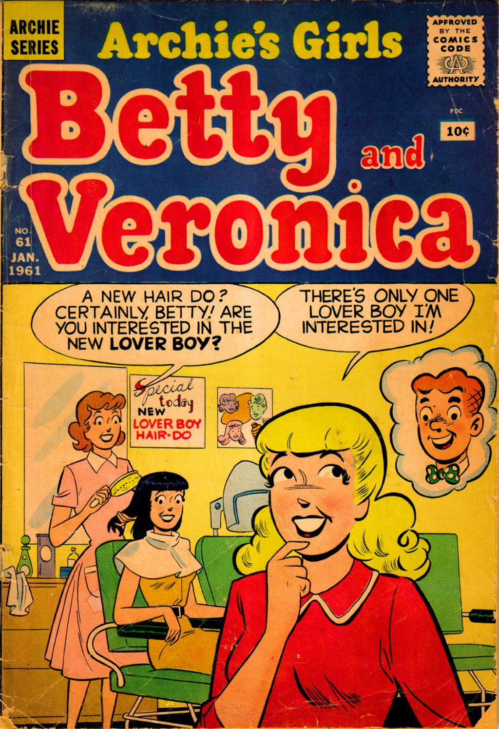 Read online Archie's Girls Betty and Veronica comic -  Issue #61 - 1