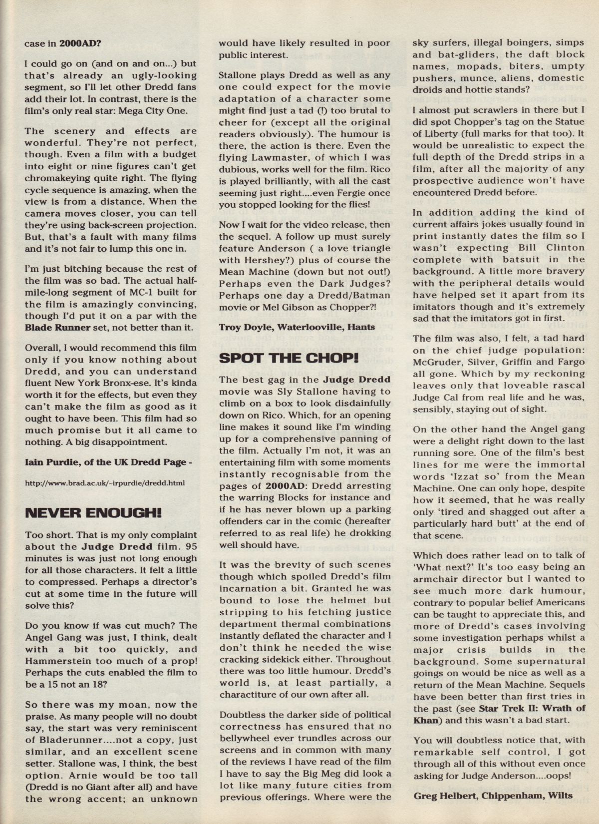 Read online Judge Dredd Megazine (vol. 3) comic -  Issue #7 - 40