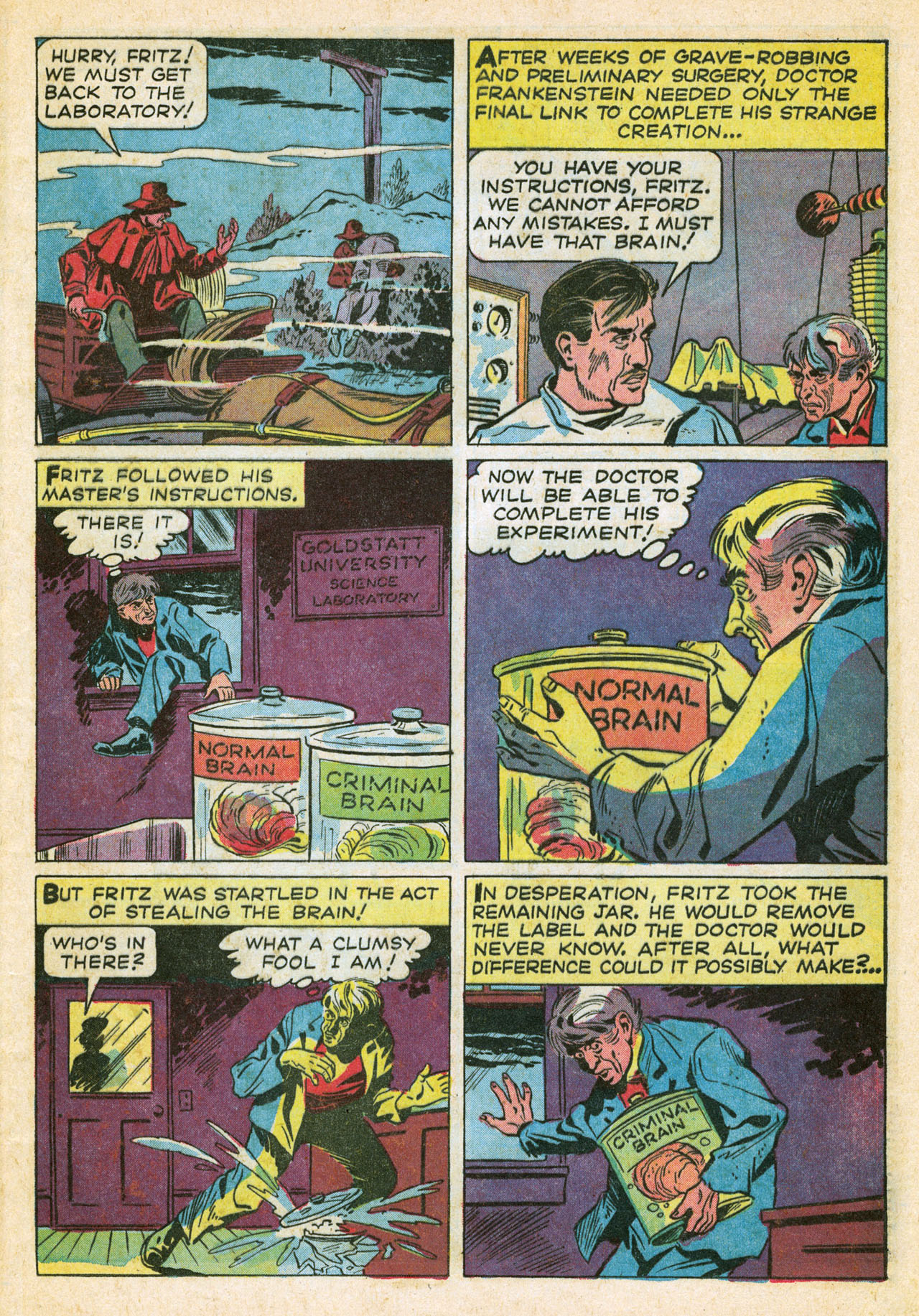 Read online Frankenstein (1964) comic -  Issue #1 - 5