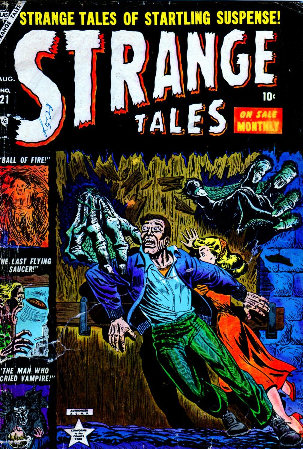 Read online Strange Tales (1951) comic -  Issue #21 - 1