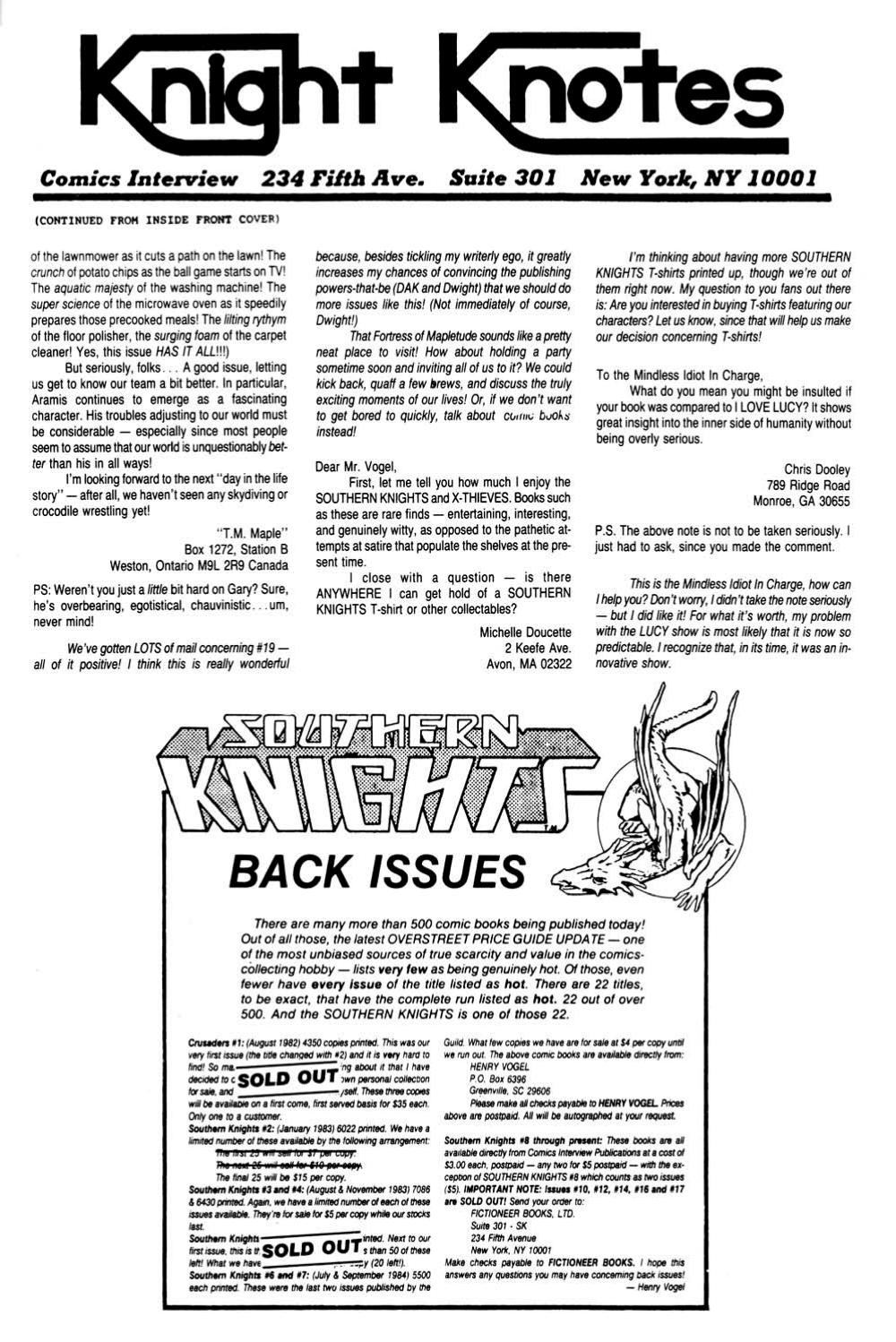 Read online Southern Knights comic -  Issue #24 - 27