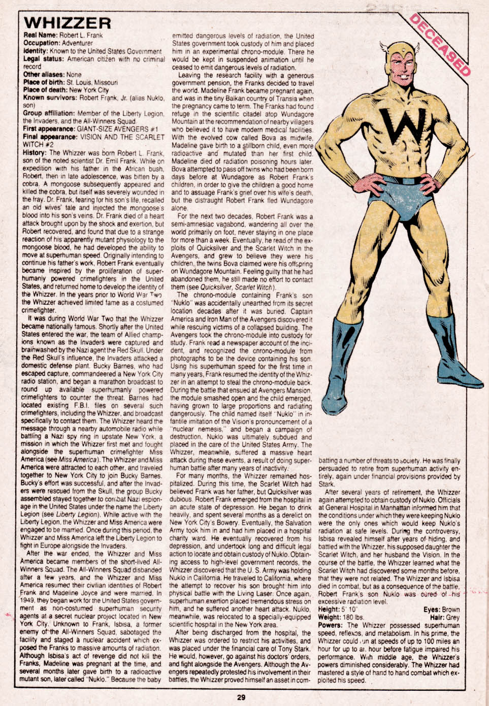 The Official Handbook of the Marvel Universe issue 14 - Page 30