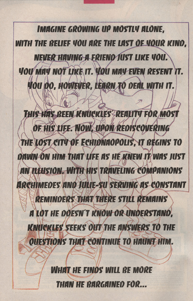 Read online Knuckles the Echidna comic -  Issue #5 - 4