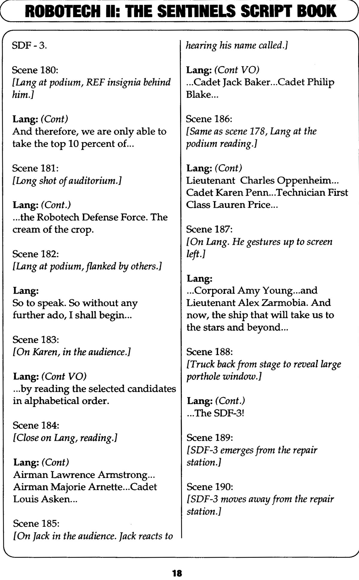 Read online Robotech II: The Sentinels comic -  Issue # _Script Book 1 - 90