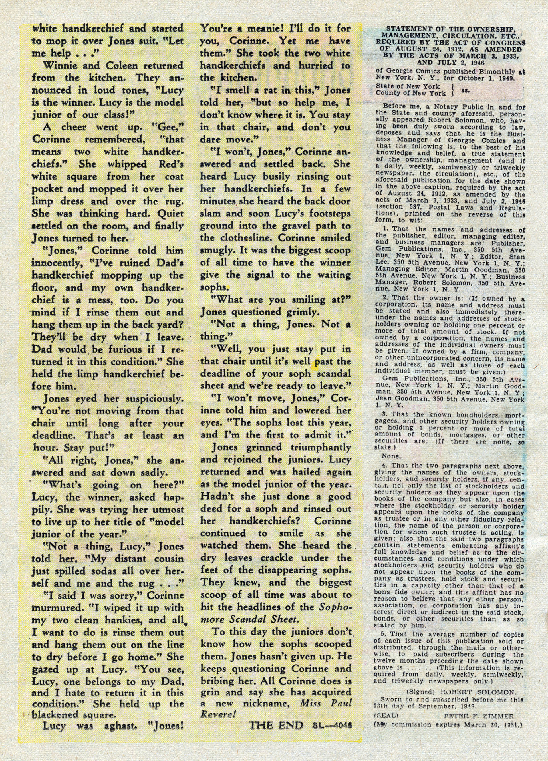 Read online Georgie Comics (1949) comic -  Issue #25 - 32