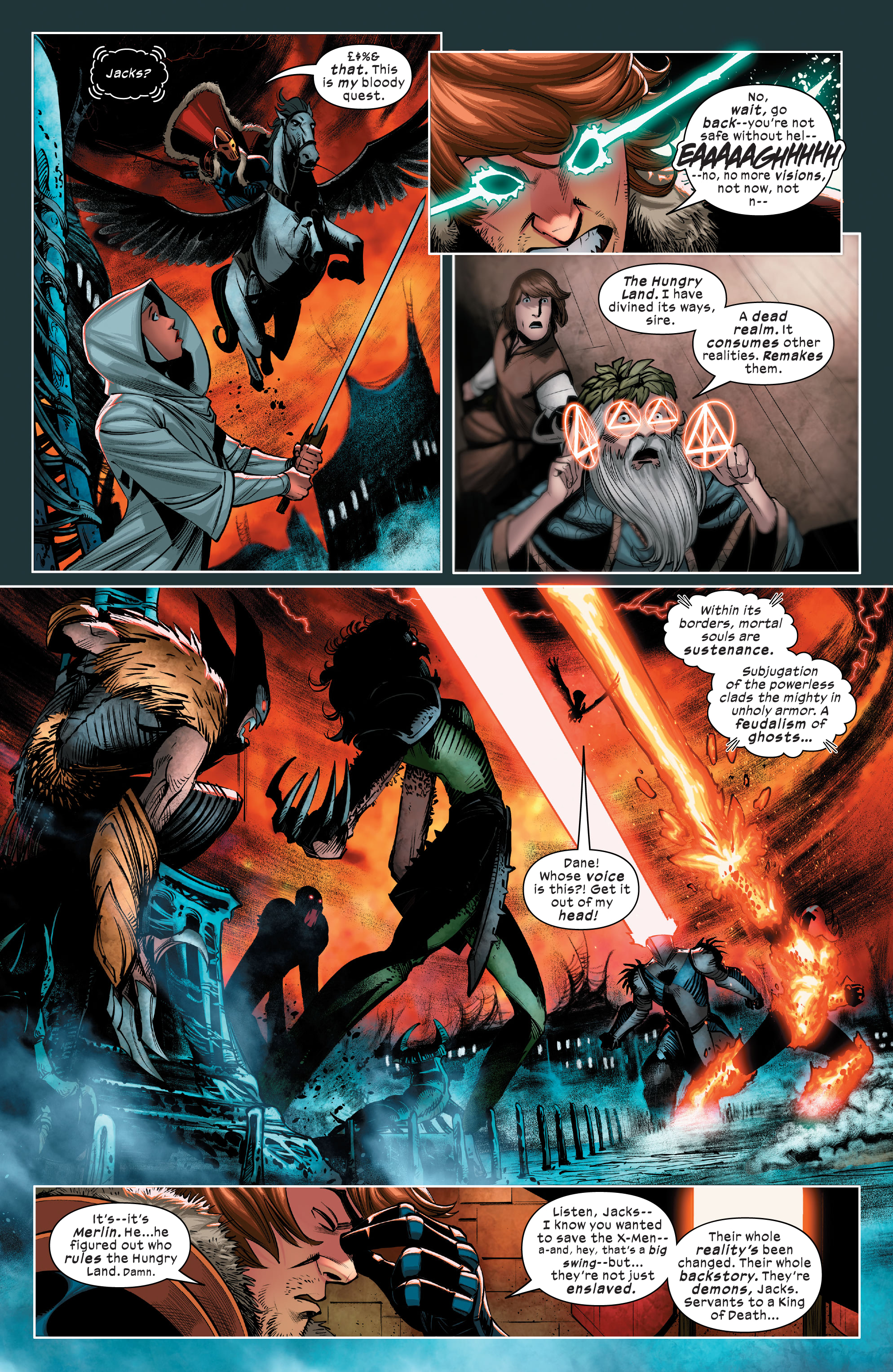 Read online Death of Doctor Strange: One-Shots comic -  Issue # X-Men - Black Knight - 12