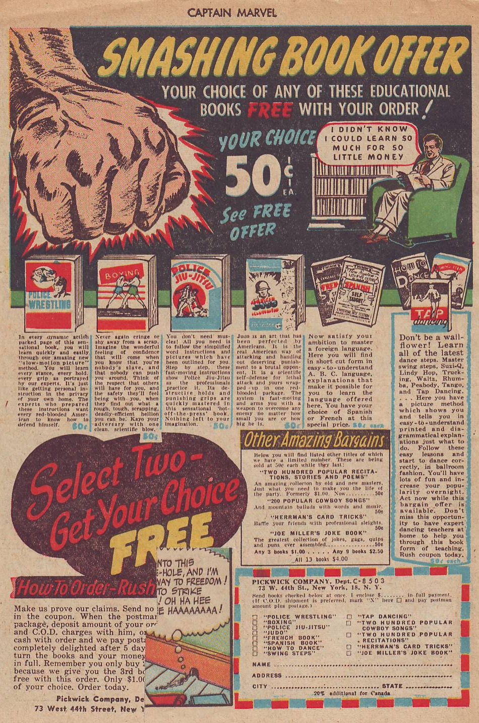 Read online Captain Marvel Adventures comic -  Issue #44 - 50