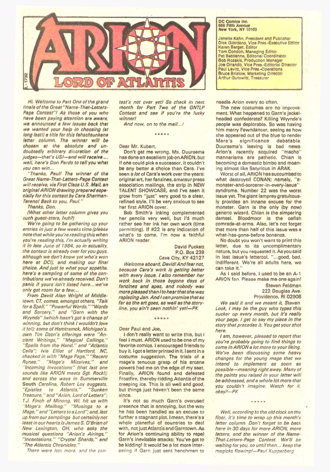 Read online Arion, Lord of Atlantis comic -  Issue #27 - 25