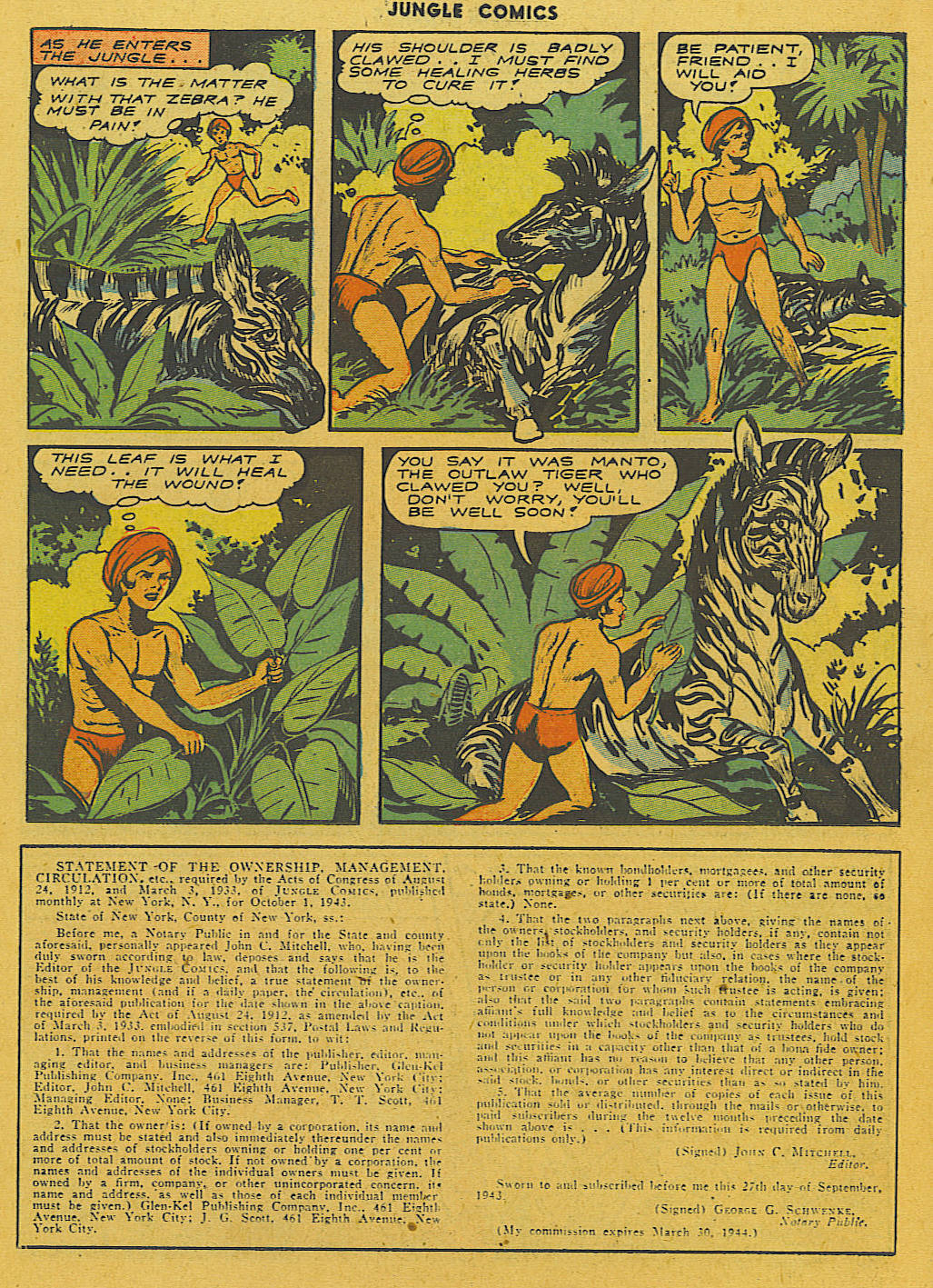 Read online Jungle Comics comic -  Issue #50 - 29