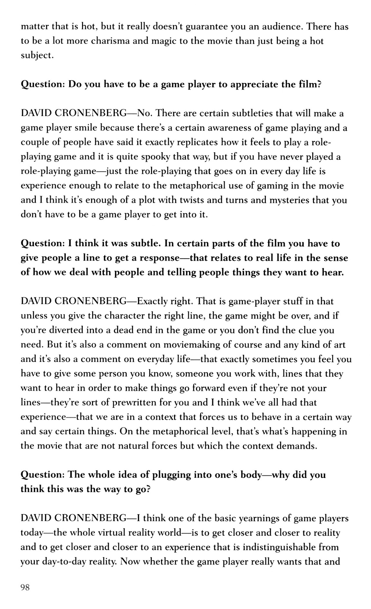 Read online eXistenZ comic -  Issue # TPB - 101