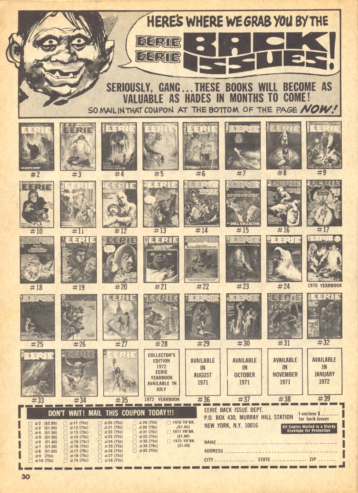 Read online Creepy (1964) comic -  Issue #41 - 30