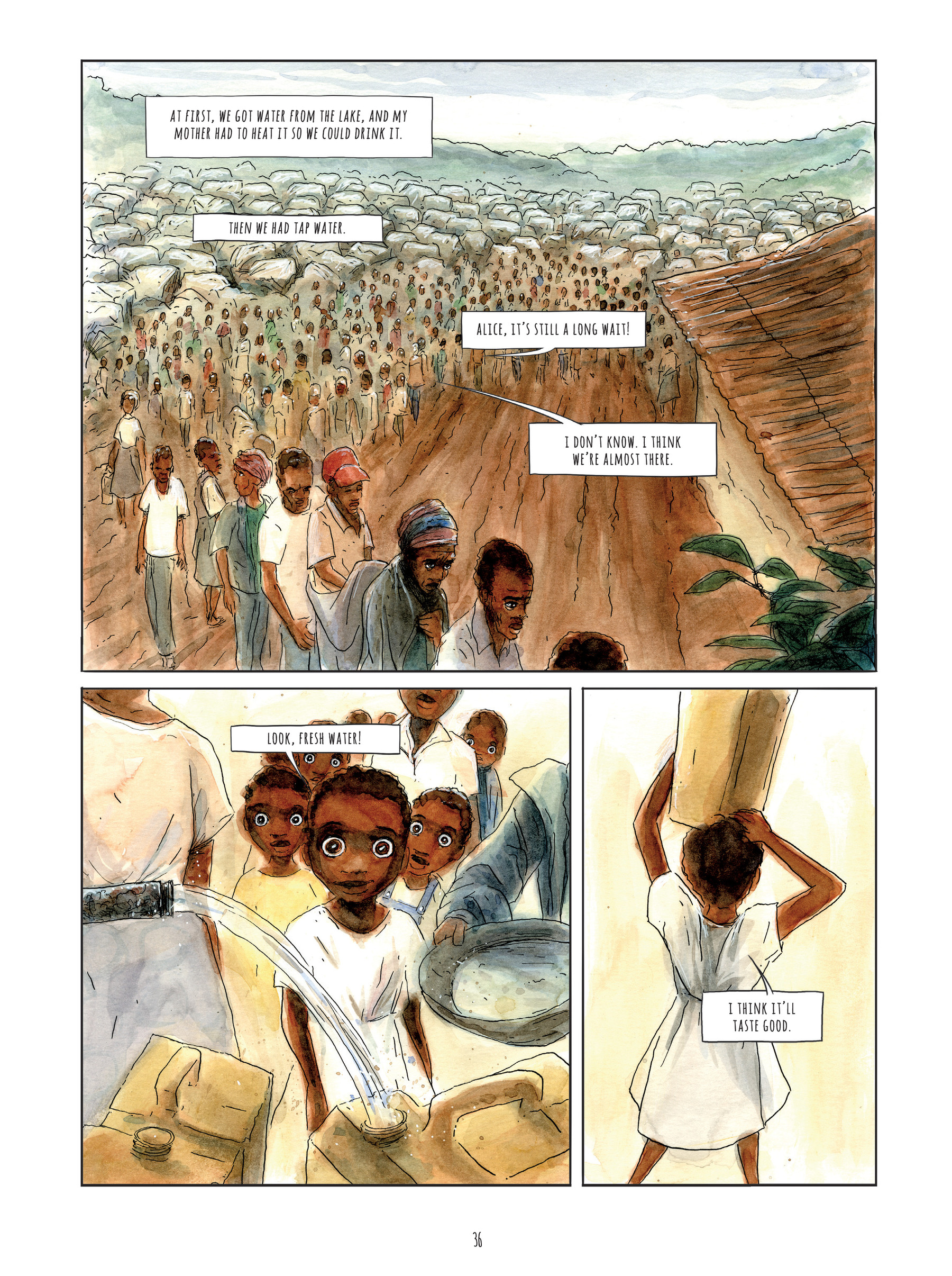 Read online Alice on the Run: One Child's Journey Through the Rwandan Civil War comic -  Issue # TPB - 35