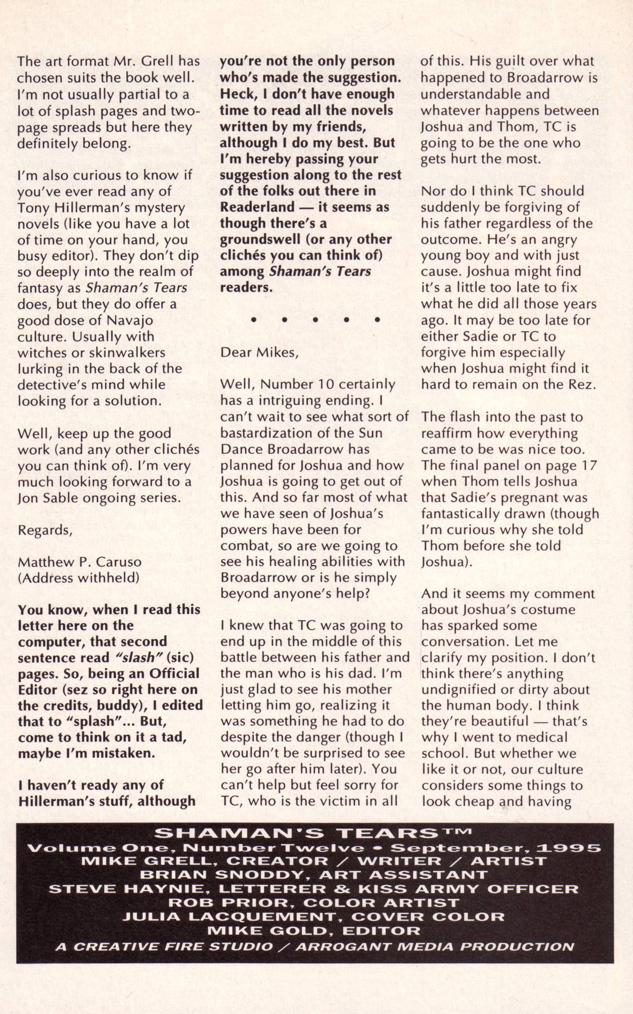 Read online Shaman's Tears comic -  Issue #12 - 22