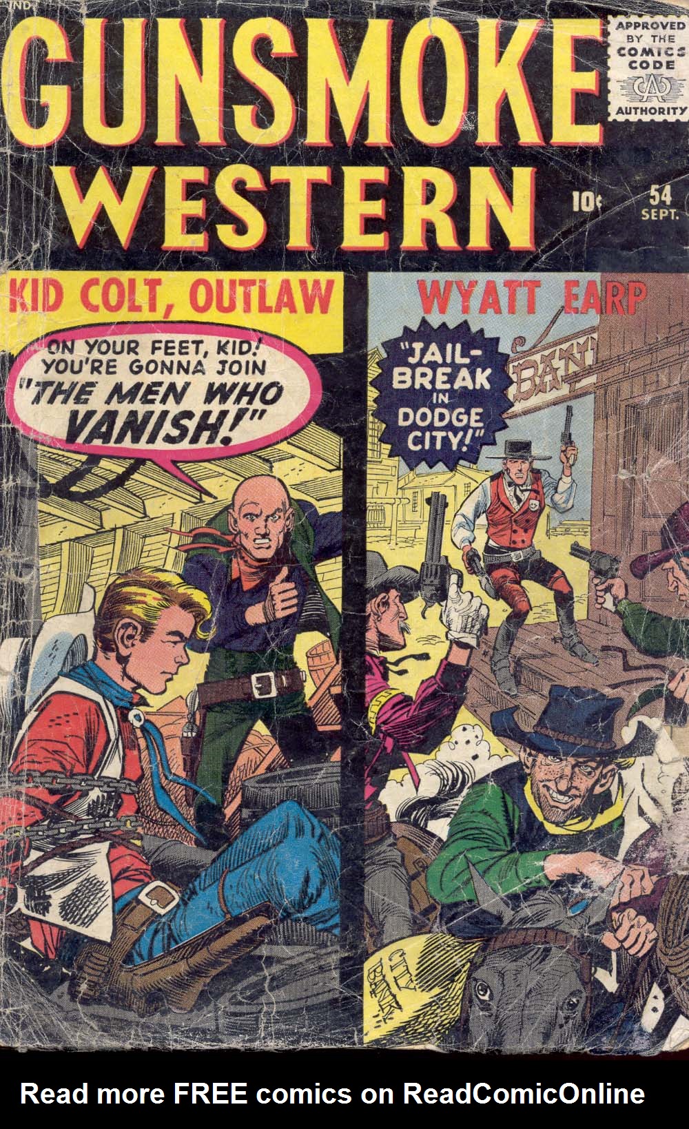 Read online Gunsmoke Western comic -  Issue #54 - 1