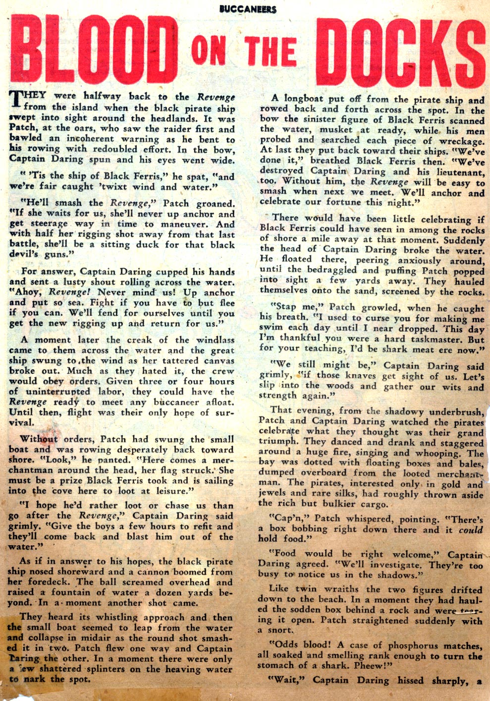 Read online Buccaneers comic -  Issue #26 - 34