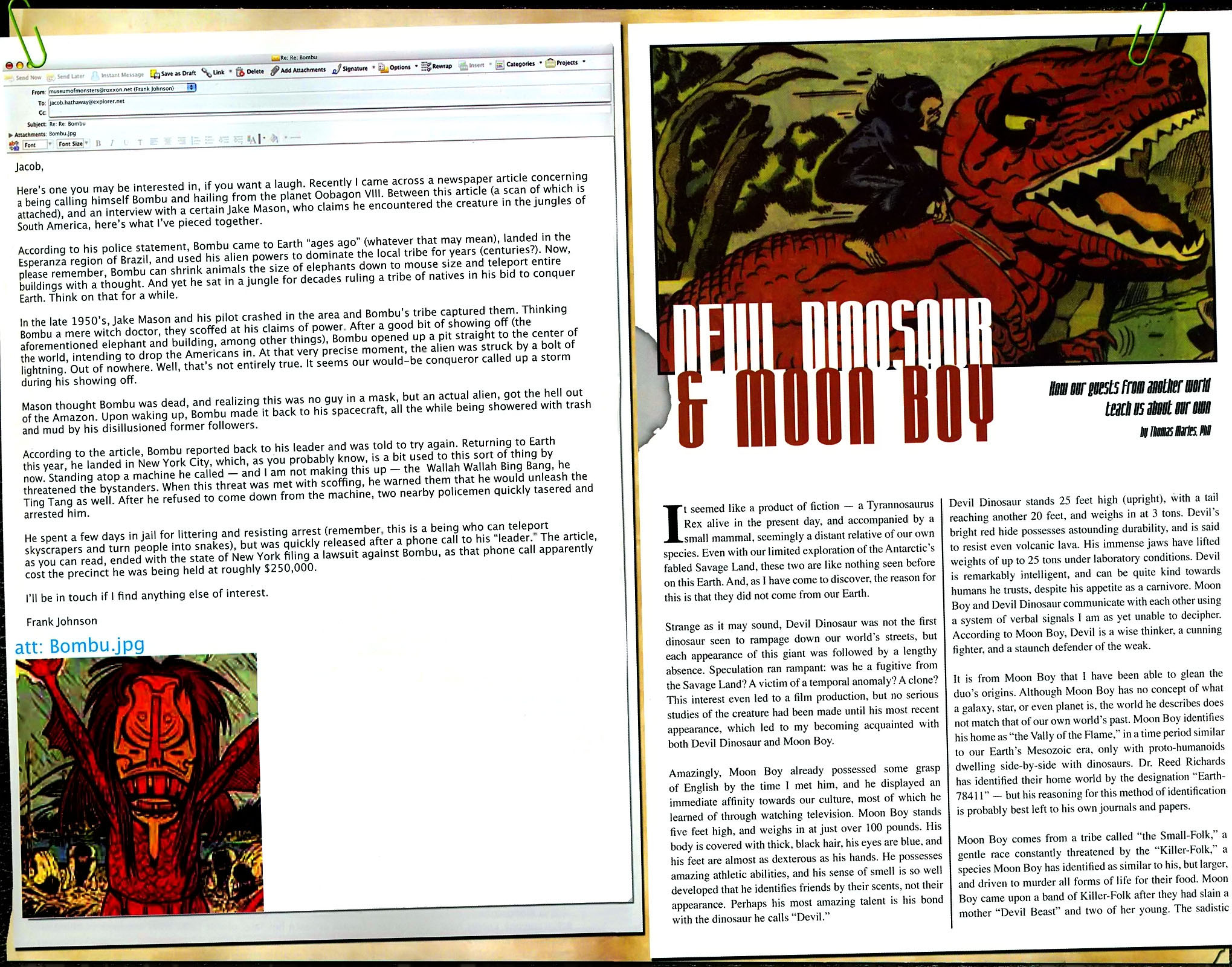 Read online Marvel Monsters: From the Files of Ulysses Bloodstone (and the Monster Hunters) comic -  Issue # Full - 4
