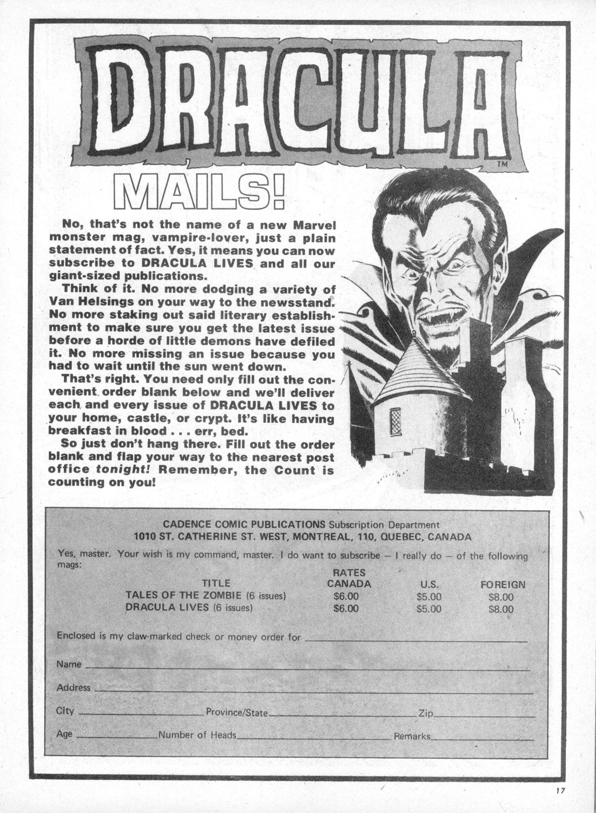 Read online Dracula Lives comic -  Issue #5 - 18