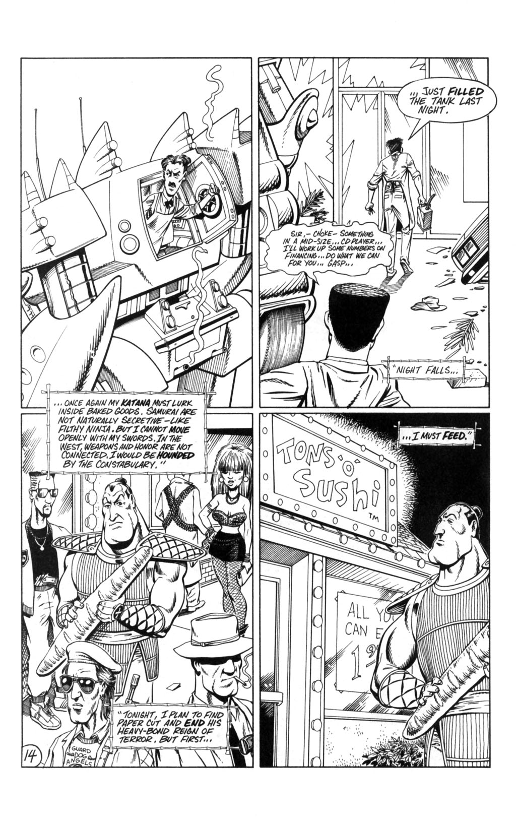 Read online Paul the Samurai (1992) comic -  Issue #1 - 16