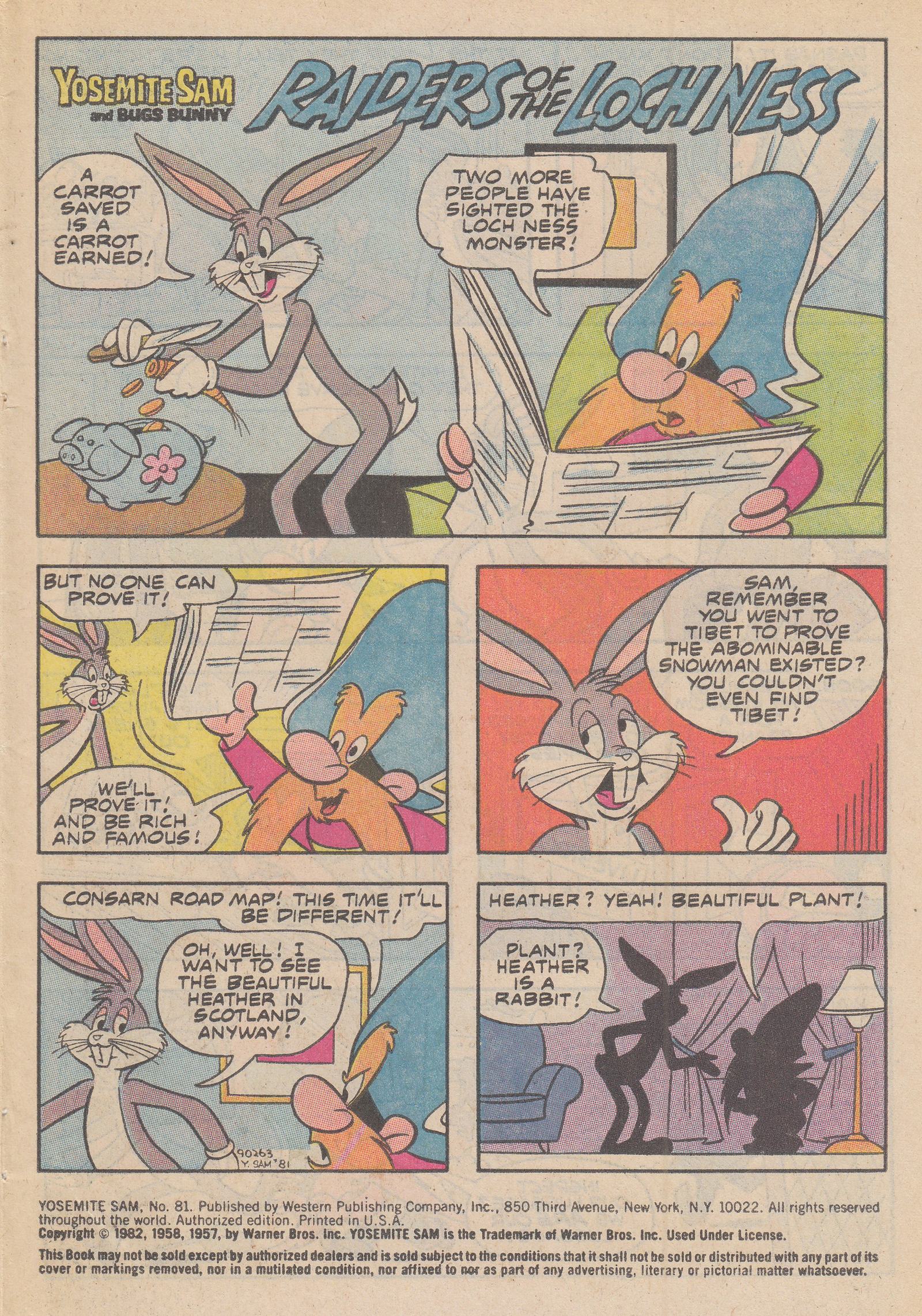 Read online Yosemite Sam and Bugs Bunny comic -  Issue #81 - 3