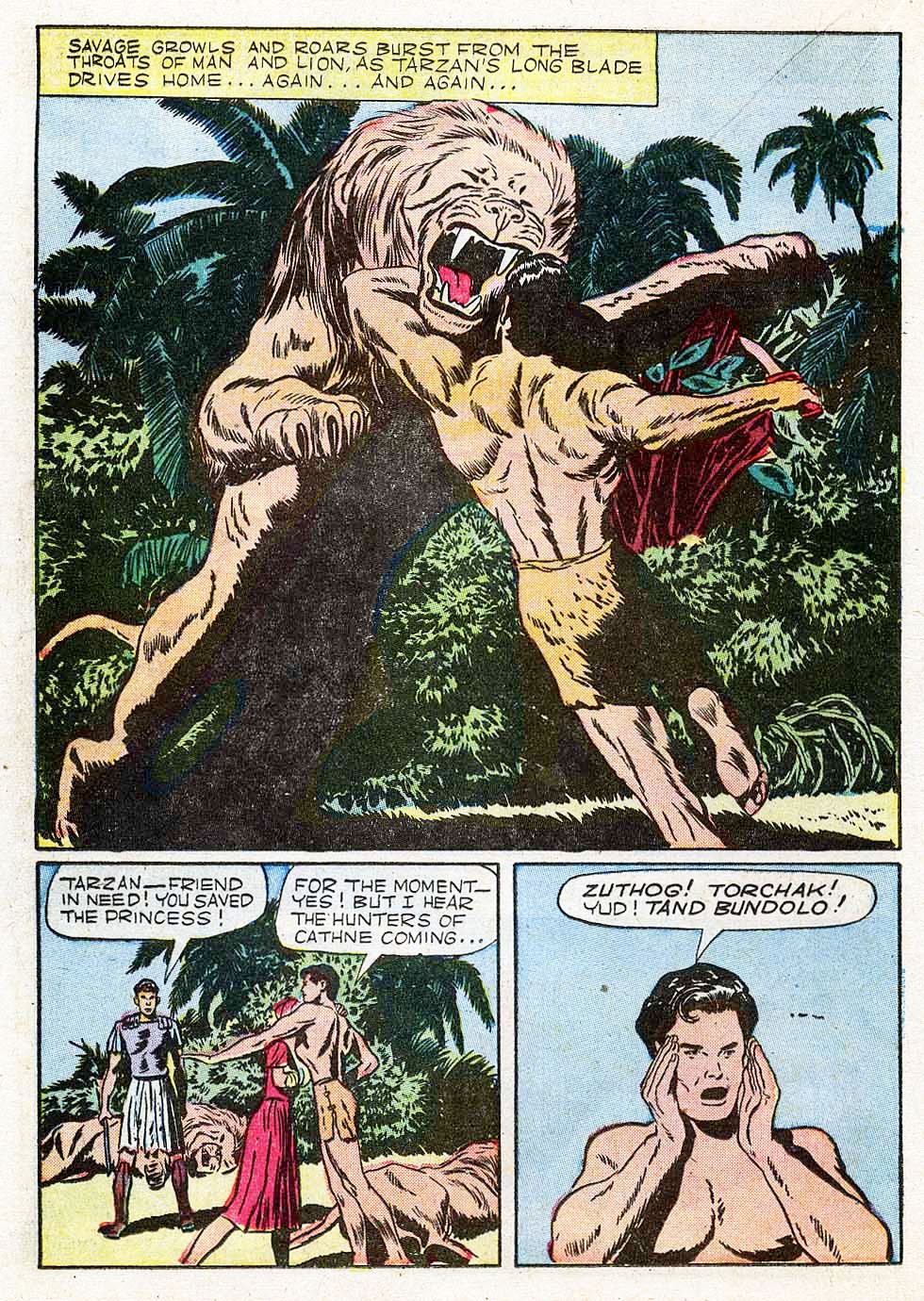 Read online Tarzan (1948) comic -  Issue #21 - 24