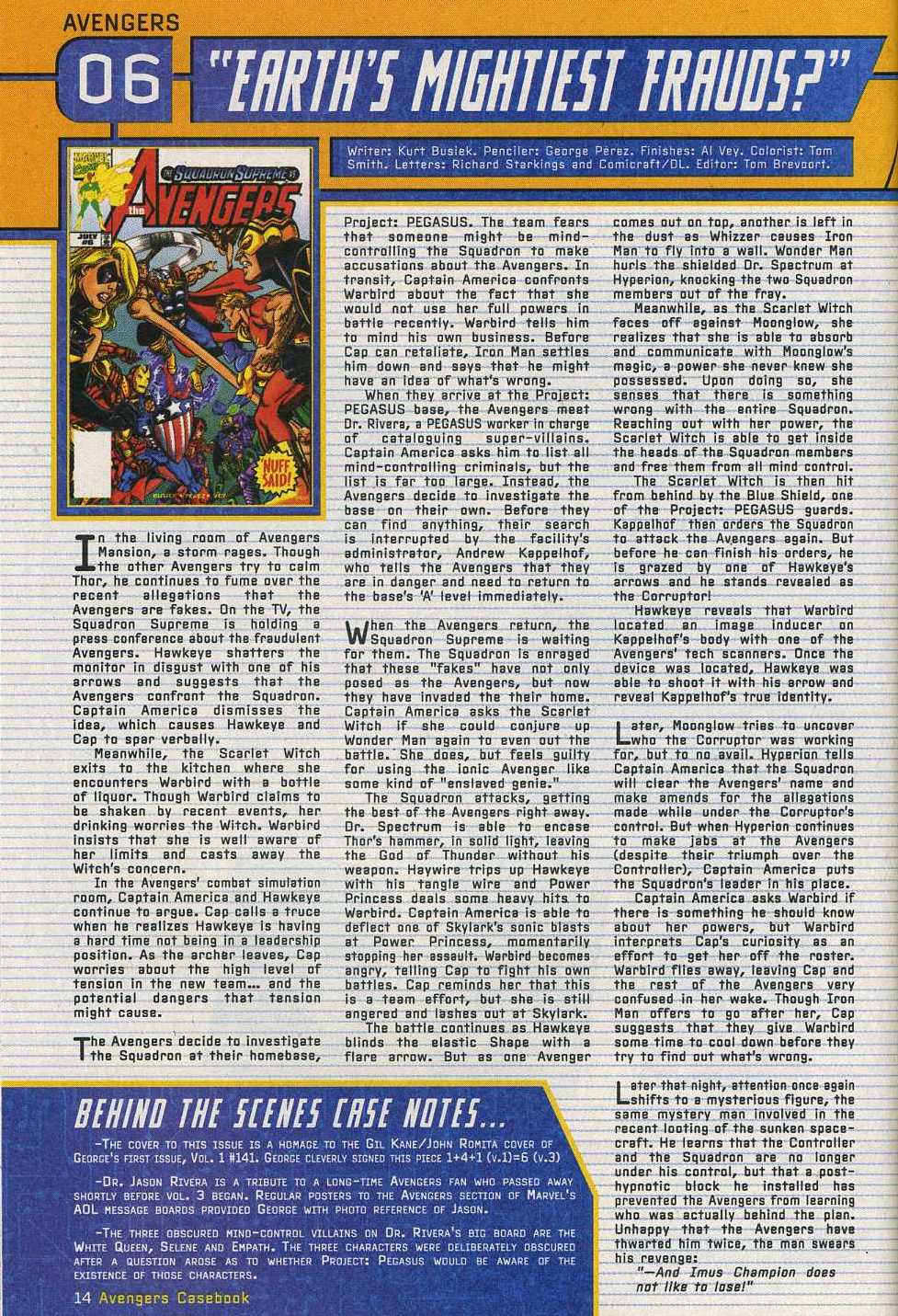 Read online Avengers: Casebook 1999 comic -  Issue # Full - 11