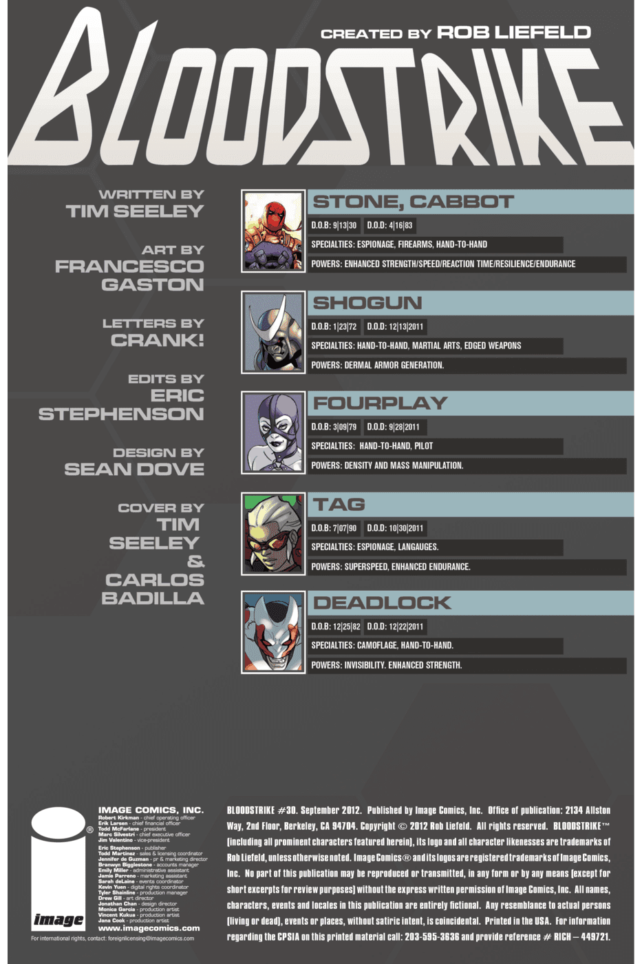 Read online Bloodstrike (2012) comic -  Issue #30 - 2