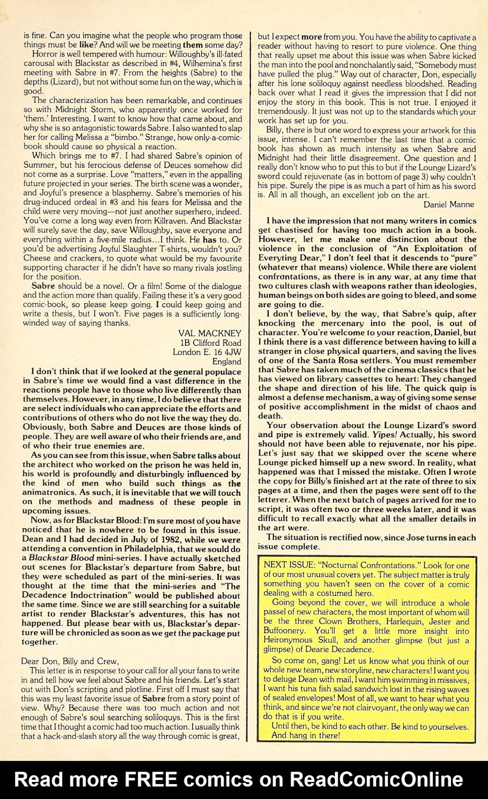 Sabre (1982) issue 10 - Page 34