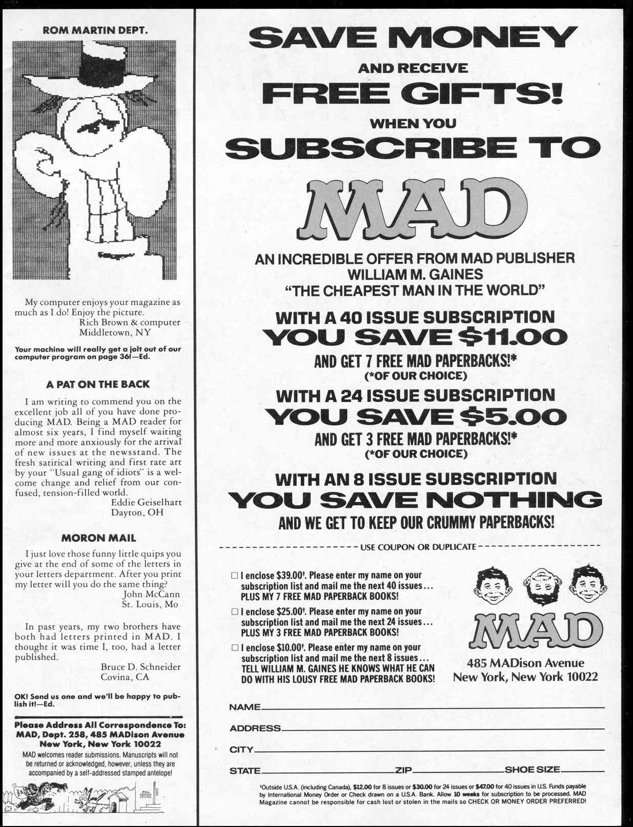 Read online MAD comic -  Issue #258 - 5