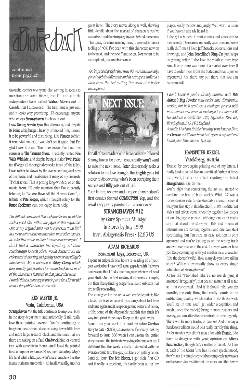 Read online Strangehaven comic -  Issue #11 - 30