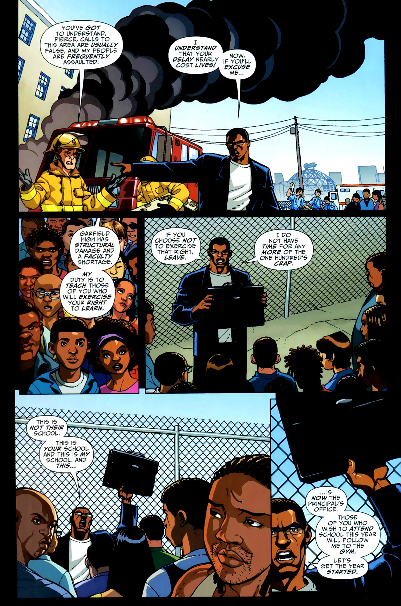 Read online Black Lightning: Year One comic -  Issue #1 - 22