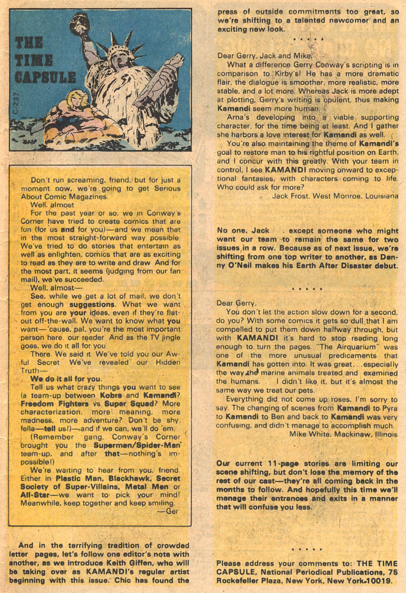 Read online Kamandi, The Last Boy On Earth comic -  Issue #44 - 19