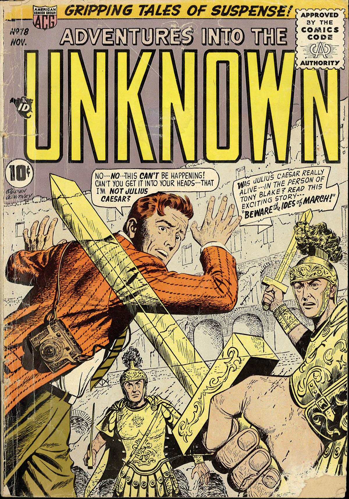 Read online Adventures Into The Unknown comic -  Issue #78 - 1