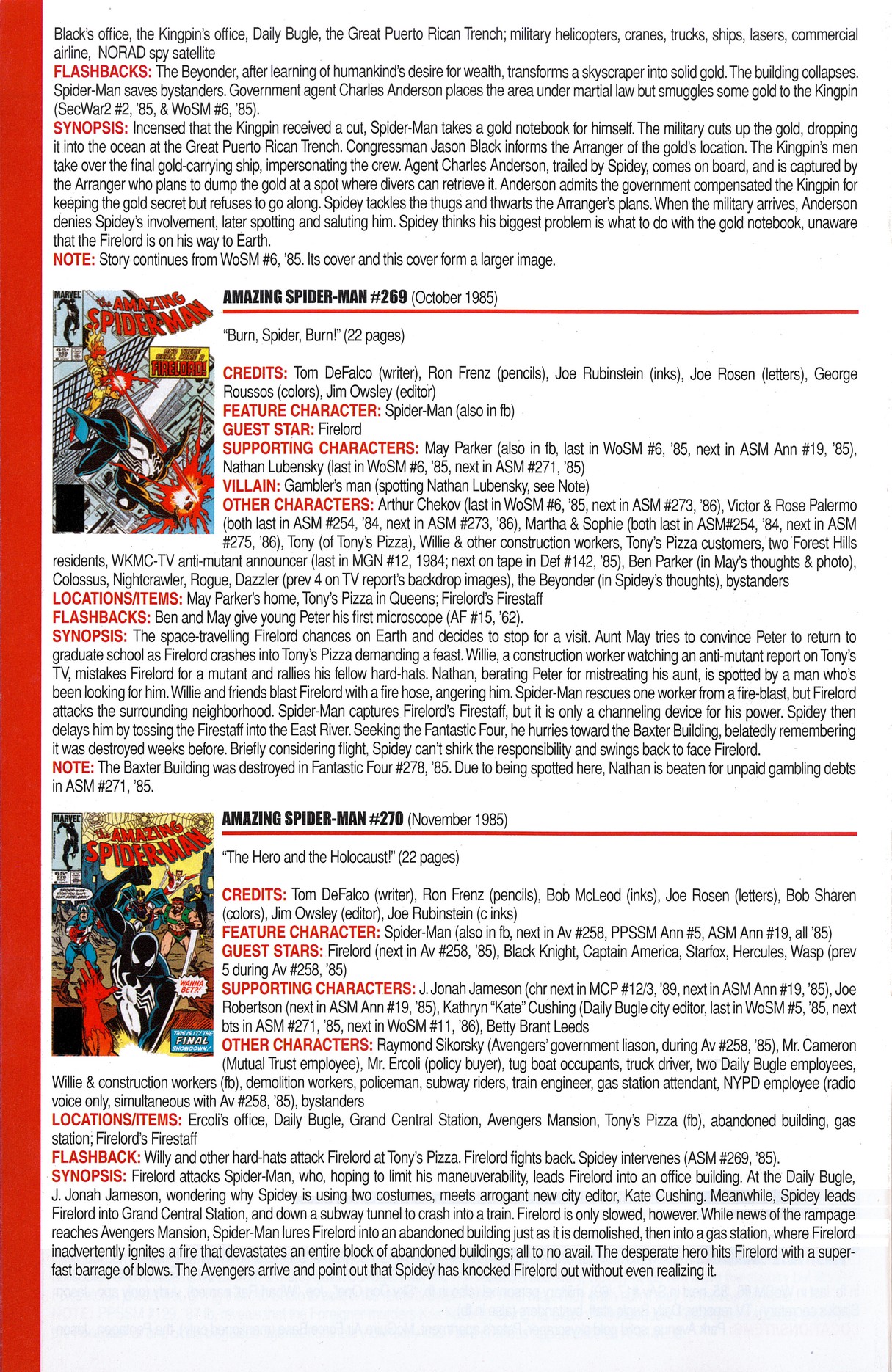 Read online Official Index to the Marvel Universe comic -  Issue #6 - 14