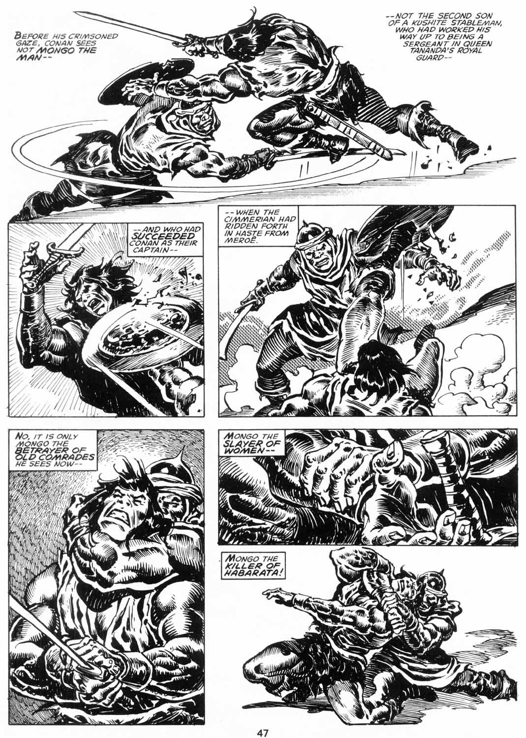 Read online The Savage Sword Of Conan comic -  Issue #206 - 48
