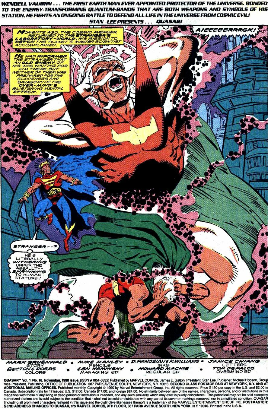 Read online Quasar comic -  Issue #16 - 2