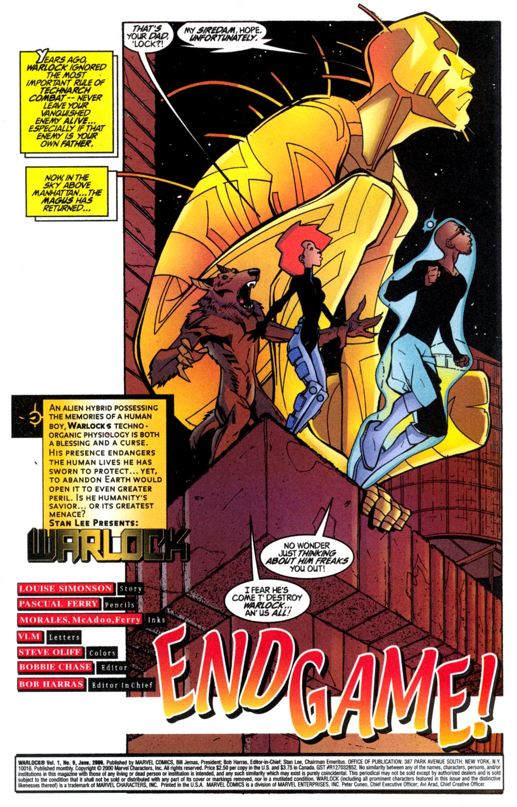 Read online Warlock (1999) comic -  Issue #9 - 3