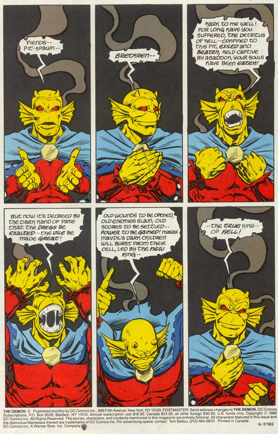 Read online The Demon (1990) comic -  Issue #5 - 3