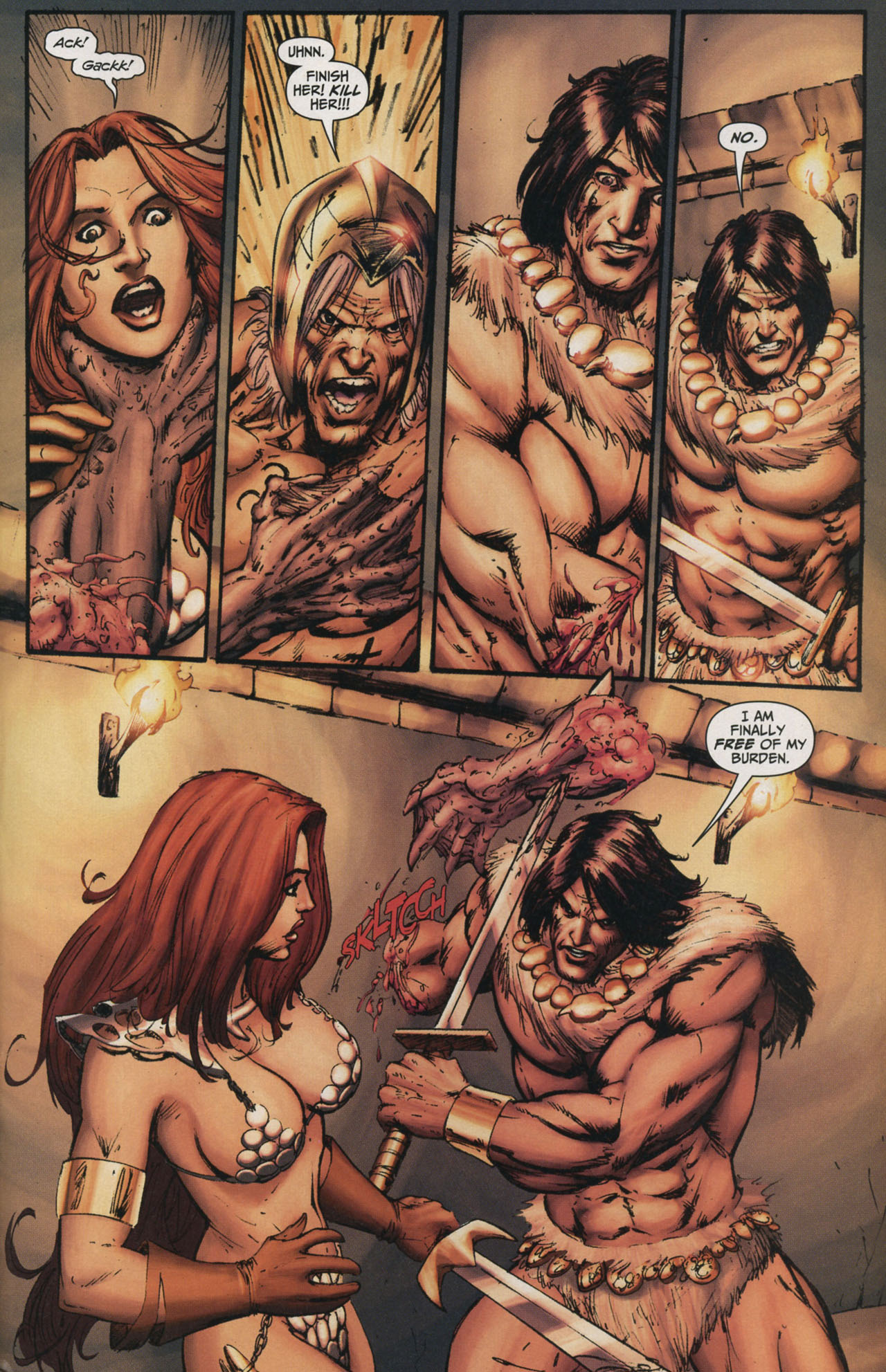 Read online Red Sonja / Claw The Unconquered: Devil's Hands comic -  Issue # TPB - 85